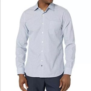 Hickey Freeman diamond print button down shirt 2xl